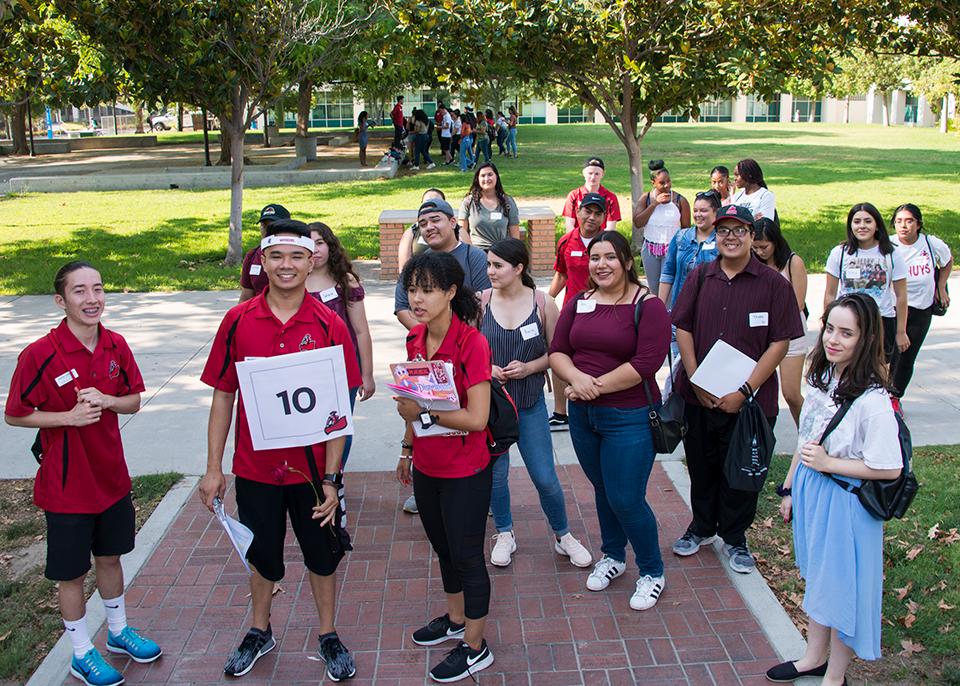 CSUN New Student Orientation leaders and first-time freshmen learn about CSUN.