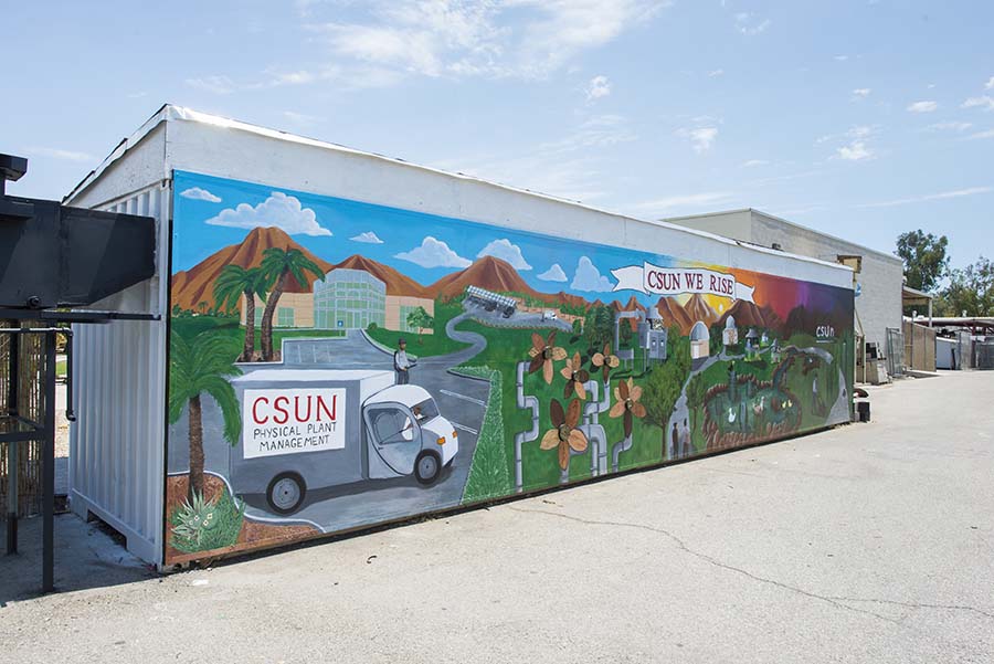 Physical Plant Management Art Mural. Photo by David J. Hawkins.