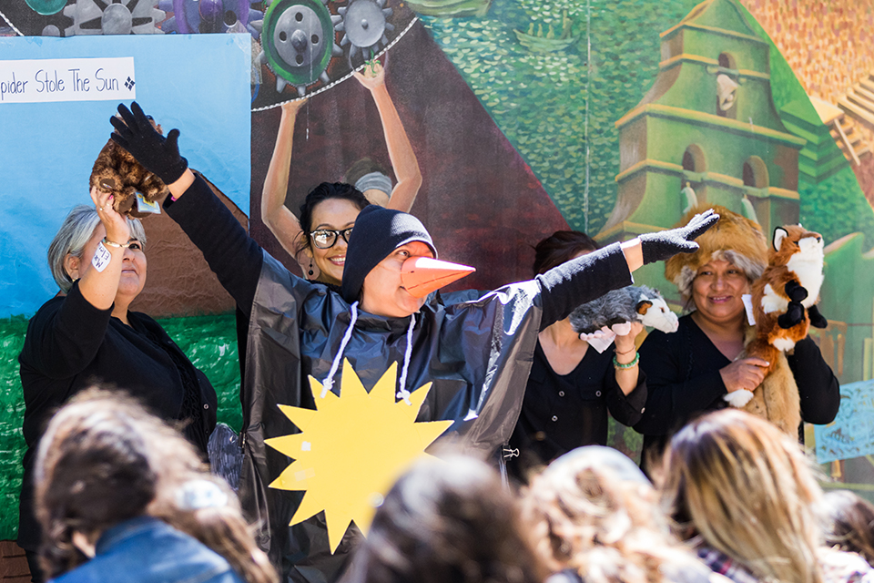 Members of the San Fernando Valley-based Padres Pioneros at their annual Family Literacy Festival in 2019. CSUN faculty and students have worked closely with Padres Pioneros on environmental education and justice issues. Those efforts are featured in national touring exhibition, "Climates of Inequality," on display, first, at the Japanese American National Museum and then at the Riverside Art Museum. Photo courtesy of Alonso Garcia.