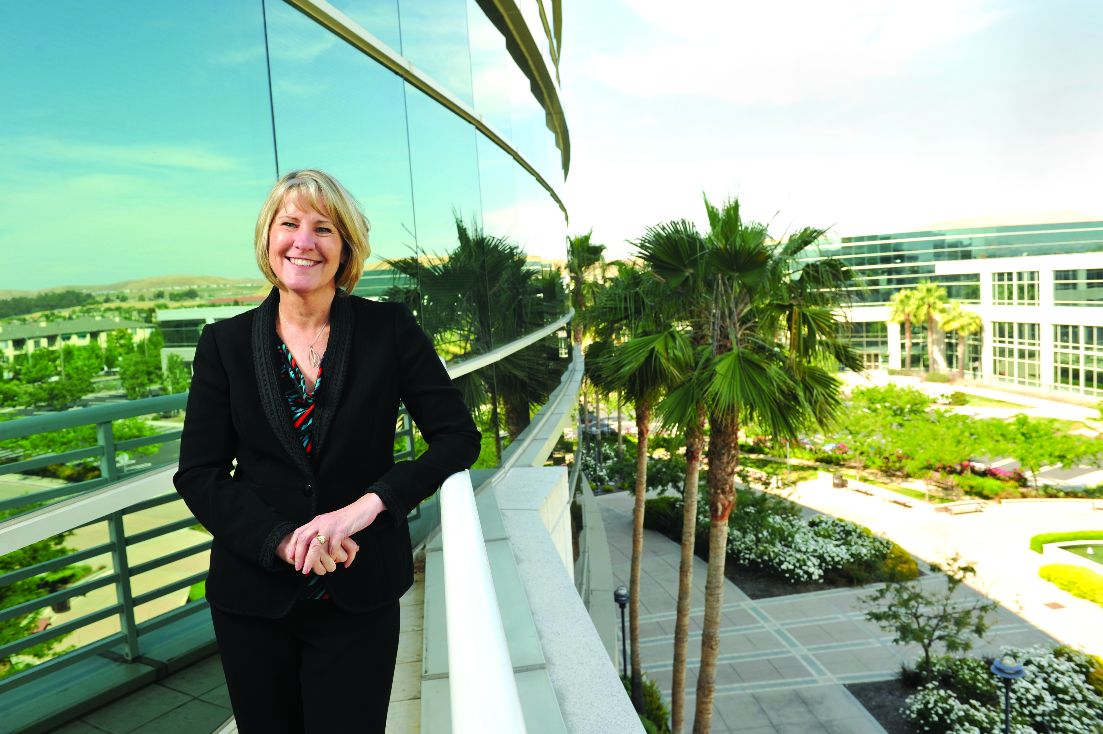 Priscilla Moyer at Franklin Templeton, pictured at the company's tech center in the East Bay Area.
