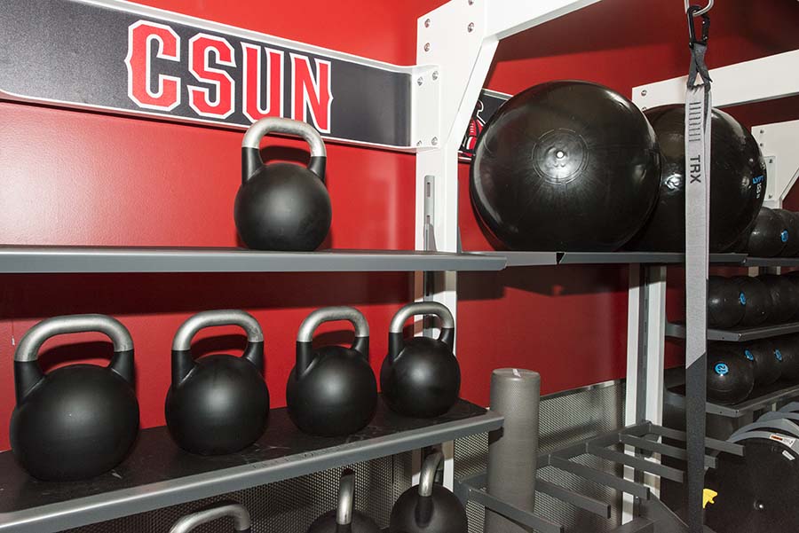 Close up of some of the new equipment on the third level training zone at the SRC. Photos by David J. Hawkins.