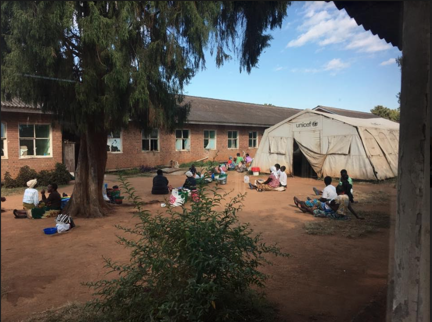 Outside the Queen Elizabeth Hospital in Blantyre, Malawi.