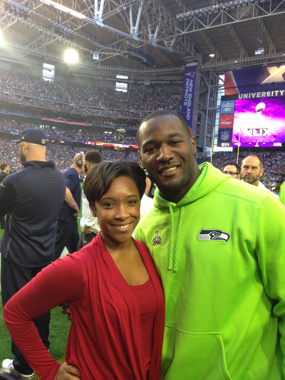 Treshelle and Seahawks player.