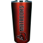 Red tumbler with Matador logo on side.
