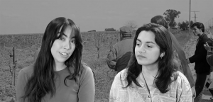 Theater students Ruby Hernández as María Saludado, left and Eileen Ávalos as Antonia Saludado. 