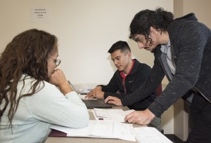 CSUN’s VITA Clinic is offering free tax preparation assistance to low-income families and individuals. More than 400 CSUN student volunteers have completed intensive training on handling federal and state tax returns. Photo by Lee Choo.