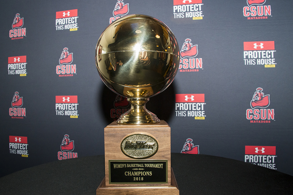 Big West Conference Championship trophy.