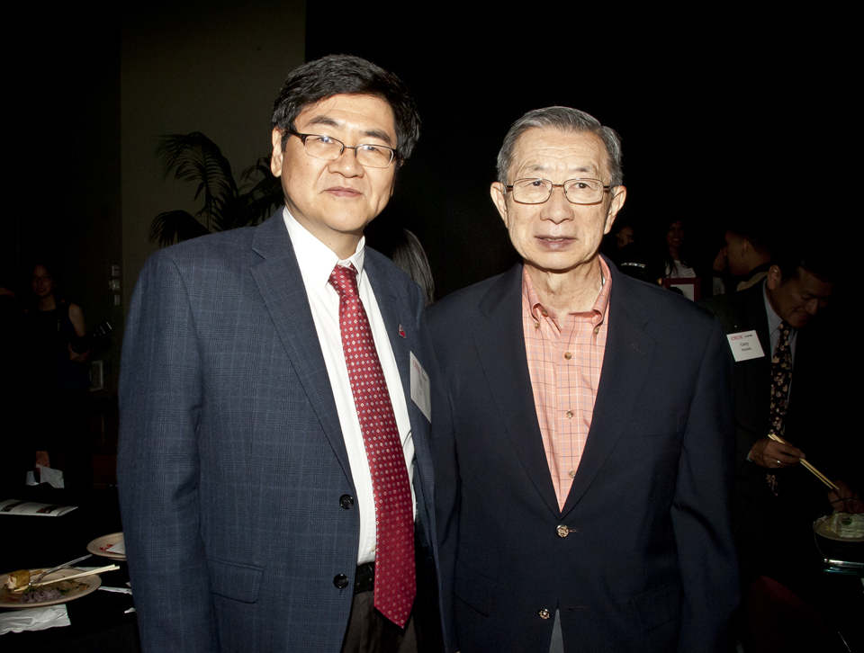 Provost Yi Li and Former Vice President of Academic Affairs Bob Suzuki.