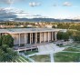 A drone shot of the CSUN Library
