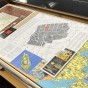 Various maps on display at CSUN's University Library Map Collection.